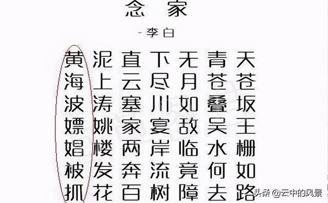 藏头诗预言 , 叫什么名字