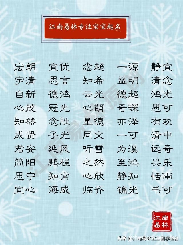 属鼠的男孩适合用什么字，鼠年男孩取名字大全