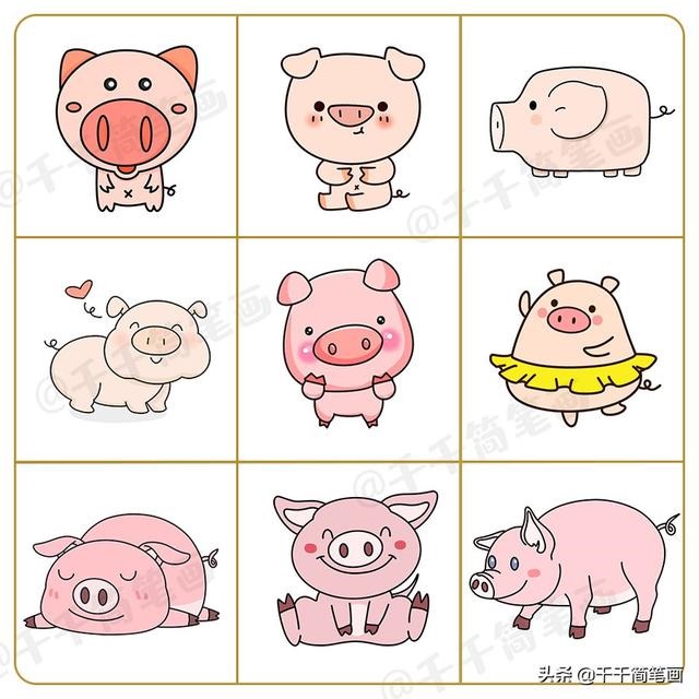 十二生肖马简笔画，画马图片大全大图