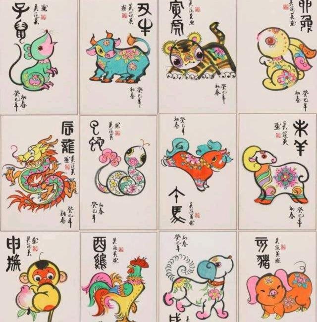 十二生肖相冲相克表-图片，十二生肖对冲表图片