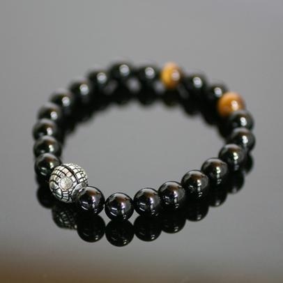 貔貅手链图片男士，黑曜石貔貅手链的佩戴忌讳