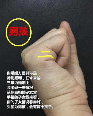算算我命里有几个儿女手相，手相子女线真实图