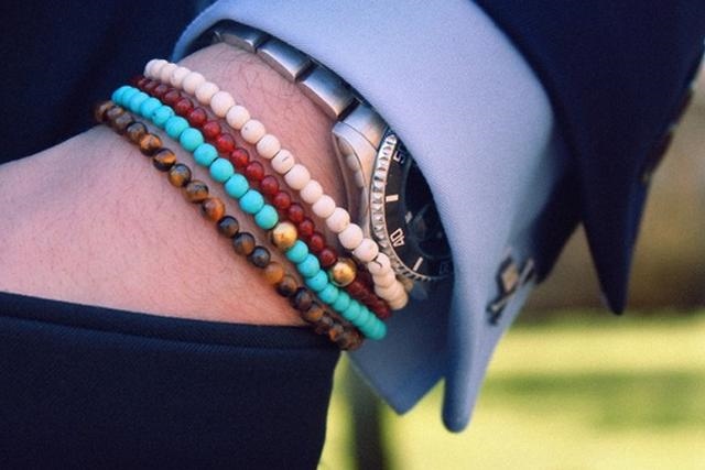 貔貅手链图片男士，黑曜石貔貅手链的佩戴忌讳