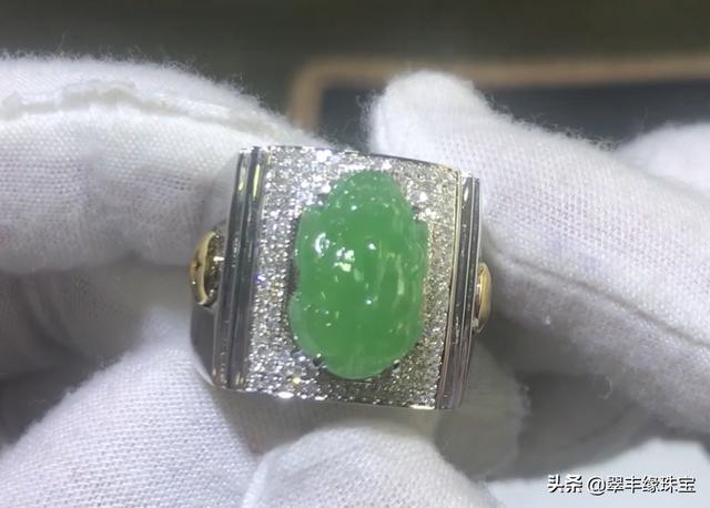 男士玉貔貅手串图片，手工编织貔貅手链男士