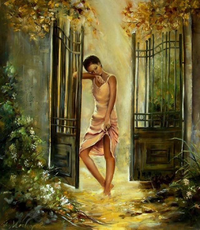 人物动物图片大全，人物动物植物简笔画组合