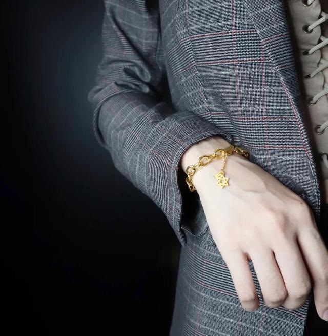 男士麒麟手链图片黄金，手链图片大全