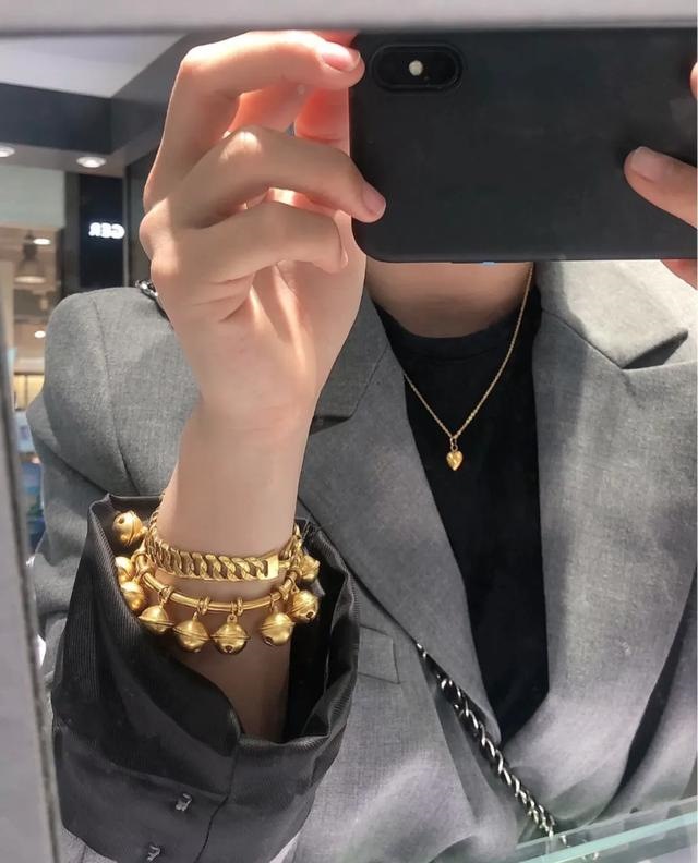 男士麒麟手链图片黄金，手链图片大全