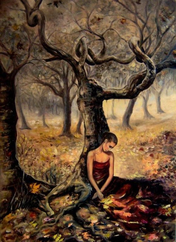 人物动物图片大全，人物动物植物简笔画组合