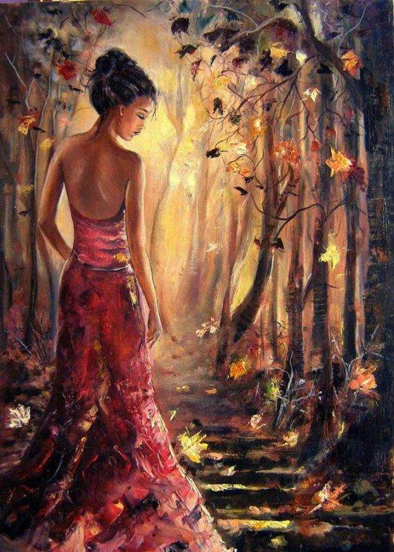 人物动物图片大全，人物动物植物简笔画组合