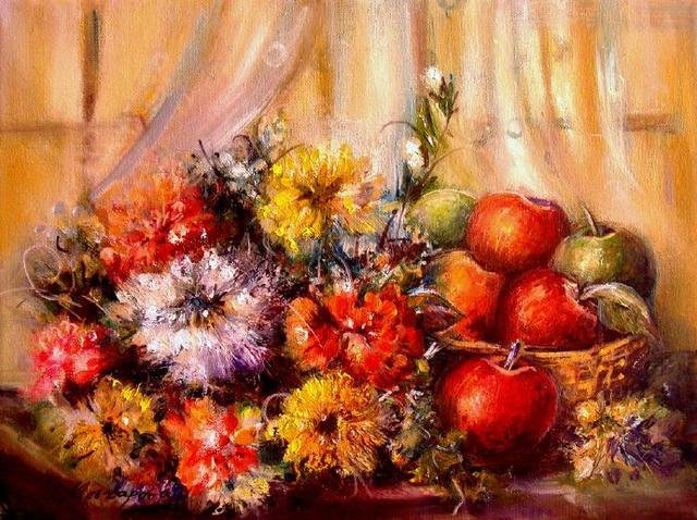 人物动物图片大全，人物动物植物简笔画组合