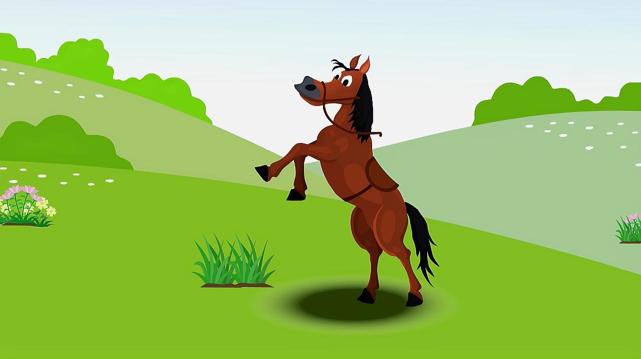 马的视频儿童看的，儿童早教动物视频马