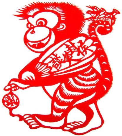 剪纸十二生肖图案，民间剪纸图案十二生肖