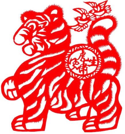 剪纸十二生肖图案，民间剪纸图案十二生肖