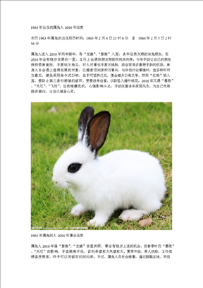 3年属兔今年怎么样，63年出生的在2022