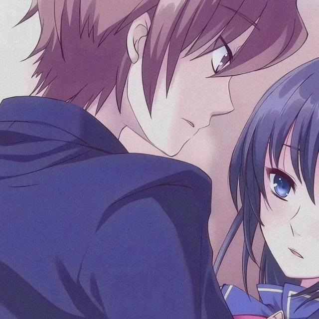 二次元情头一男一女分开，情侣二次元头像一男一女