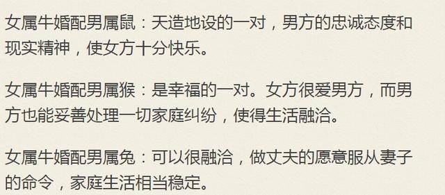 属牛的女士更佳配偶，97年属牛男性更佳结婚年龄