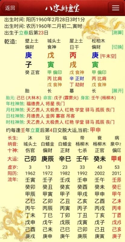 壬寅年对庚金命不好，周易八字免费测算