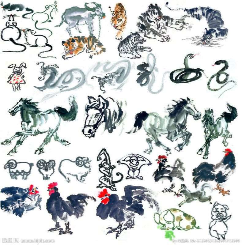 水墨先生十二生肖每日财运，周易八字免费测算