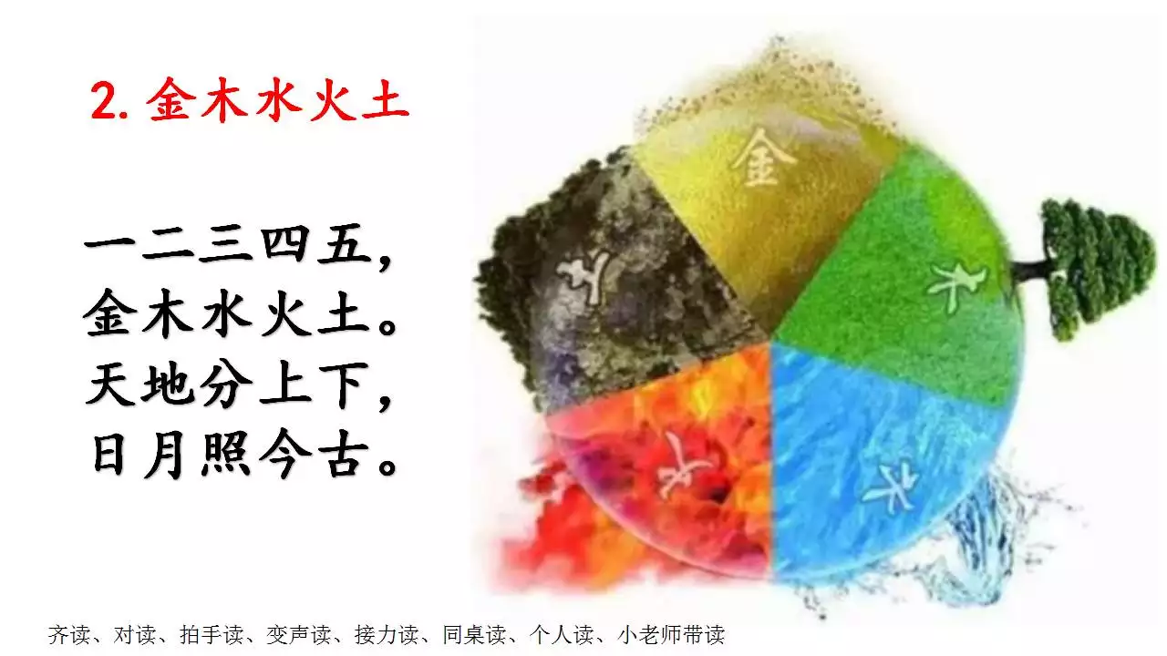 4、金木水火土