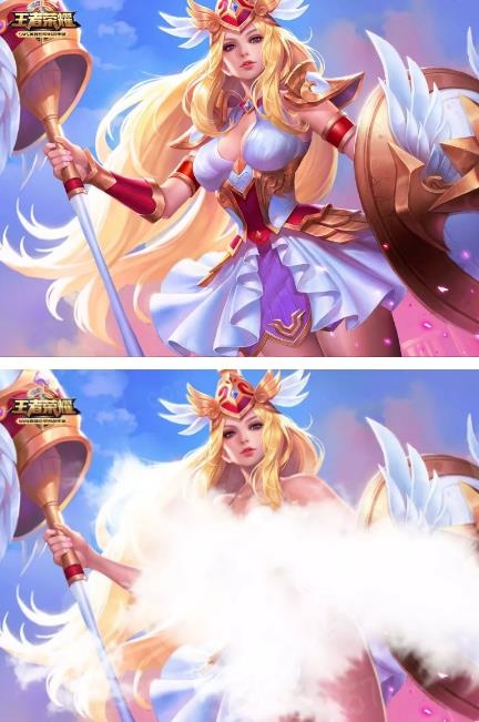 2、**女英雄去掉所有服装的样子