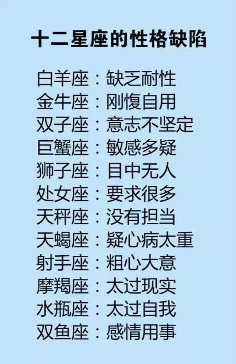 2、十二星座的出生日期和性格大全？