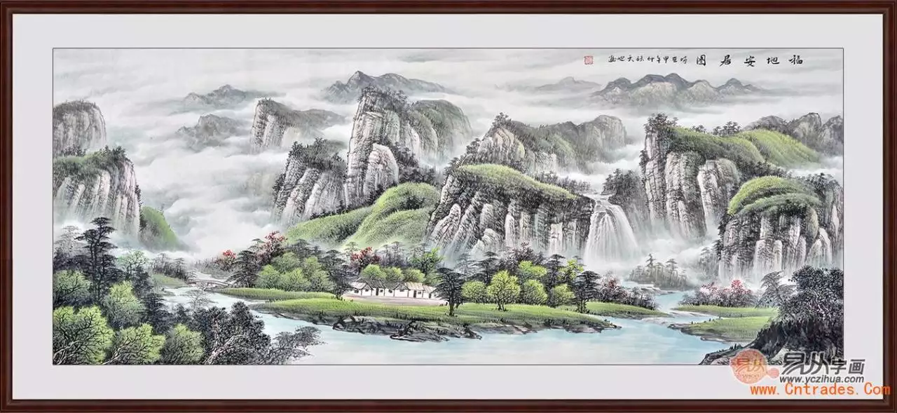 3、一般家里挂什么国画最招财 山水画带来好风水