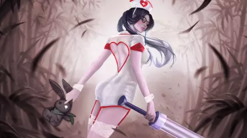 4、《**荣耀》女英雄瑶如何去掉所有服装?