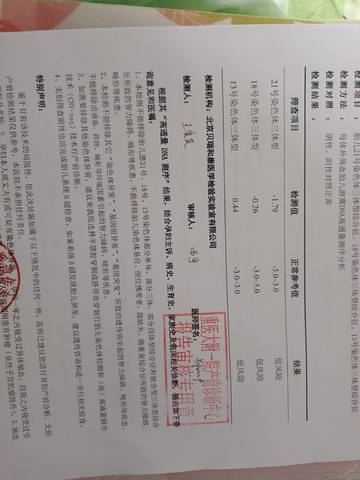 2、无创DNA检测，可以看孩子性别吗？据说 21,18,13 这三个值之间，18的值比21和13都低，就是反之女宝！