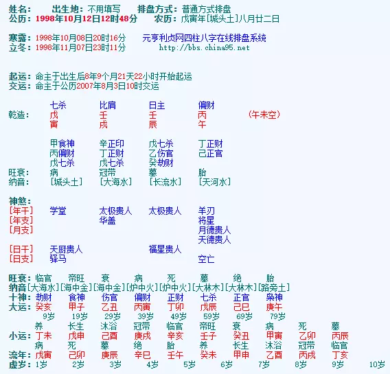 3、我的日柱是壬辰，好像是有魁罡格？算命的说我头胎难养，容易没了，但是又必须生出来，请解答。