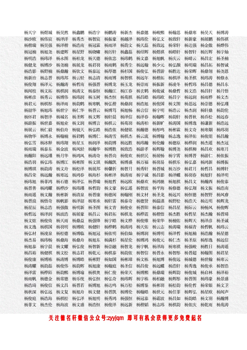 3、不要钱取名字大全免费?